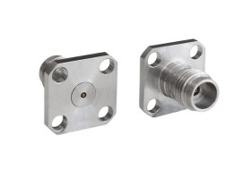 Złącze koncentryczne Montaż na kołnierzu Męski/żeński typ złącza Złącze koncentryczne w okrągłej obudowie Podnośnik