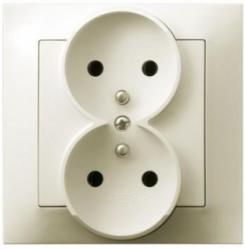 GP-2YZ/27, Gniazdo podwójne z uziemieniem,