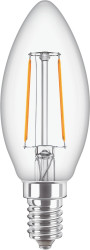 Źródła światła LED, 2 W, E14, 2700K, Philips, CorePro