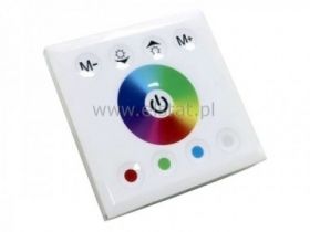 Sterownik ścienny do taśm LED RGBW biały; max 4A