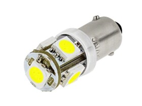 Żarówka samochodowa LED BA9s 5x5050, biała zimna, CANBUS; AKS