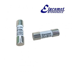 Wkładka bezpiecznikowa cylindryczna 10x38 PV 12A 1000V DC topikowa solarna