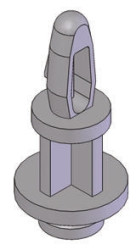 Podpórka PCB KSLBN-4-01 NATUREL, Ø 4mm, H 6.4mm, 5.8mm , materiał: Nylonowe, Essentra