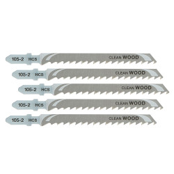 T Shank HCS Jigsaw Blade Wood 5 Pack