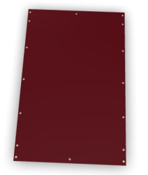 Mounting plate, hard paper, (L x W x H) 287 x 182.5 x 2 mm, for B 2330, 96608500