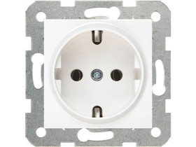 KARRE Gniazdo pojedyncze z uziemieniem schuko białe 90963608 VIKO PANASONIC