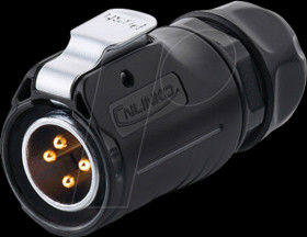 IC01-20P401 Industrial plug – S1 – Power, 4-pin