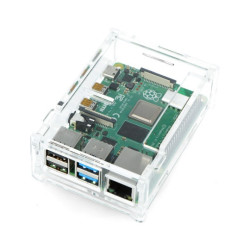 Obudowa do Raspberry Pi 4B - przezroczysta - LT-4B12