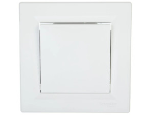 Łącznik Asfora krzyżowy zaciski śrubowe biały z ramką EPH0500321