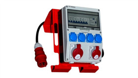 Rozdzielnica Budowlana Na Stojaku Z Kablem Td-S/Fi Set 32A 16A 4X230v...