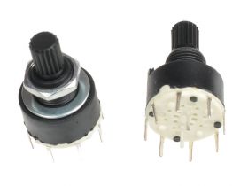 Przełącznik obrotowy PCB 2 pozycje 2 obwody