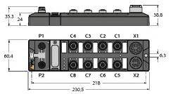 Moduł We/Wy magistrali Fieldbus Turck TBDP-L2-16DIP 6814001 1 szt.