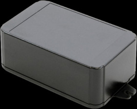 ABS enclosure, (L x W x H) 105 x 65 x 40 mm, black (RAL 9005), IP54, RL6175-FBK