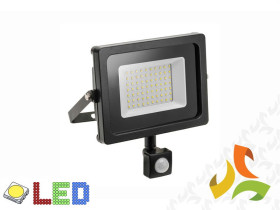 Naświetlacz LED z czujnikiem ruchu iNEXT 230V 50W 4000lm 6400K IP65 czarny LD-INEXT50W-64 GTV