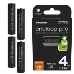 Akumulator Ni-MH R03 AAA 930mAh 1,2V (Ready 2 Use) Panasonic Eneloop Pro BLISTER 4szt.