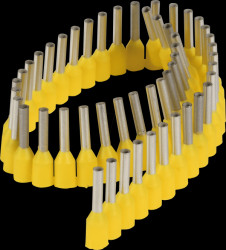 Ferrules - Stripe, 1 mm², yellow