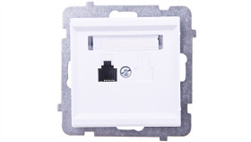 Sonata Gniazdo Telefoniczne Pojedyncze Biały Mat Gpt-1R/M/75