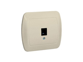 AKORD Gniazdo telefoniczne RJ11 beżowe z łapkami AT1e/12 KONTAKT SIMON