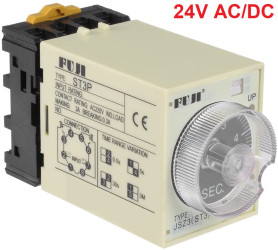 Przekaźnik czasowy ST3p / A-A / 24V AC/DC ( 0,5s. 5s. 30s. 3min. )