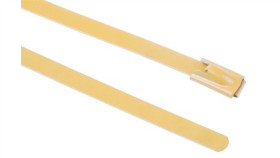 Opaska Kablowa 200Mm 4.6 Mm Stal Nierdzewna Z Powłoką Poliestrową 100 Sztuk...