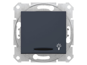 SEDNA Wyłącznik zwierny przycisk "światło" podświetlany grafit SDN1800170 SCHNEIDER ELECTRIC