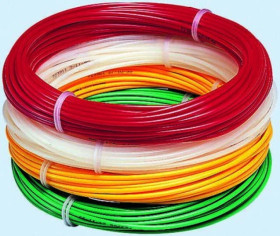 Przewód pneumatyczny, kolor: Czerwony, dł. 30m, materiał: Nylonowe, RS PRO