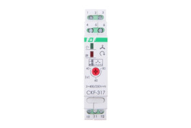 Przekaźnik kolejności, zaniku i asymetrii faz 10A 1P 4sek 40-80V CKF-317