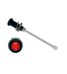 RHD-1160-F6PZR67PR Rura oświetleniowa LED, Sztywny Panel, Pionowy, dł. 29.4 mm, 1-drożny, Bivar Czerwony 6 mm Czarny