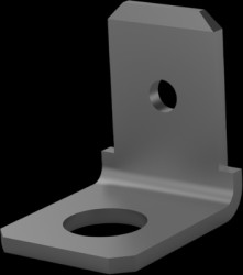 Faston plug, 6.35 x 0.81 mm, L 10.3 mm, uninsulated, angled, 141879-2