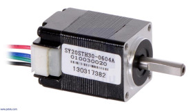 Pololu Stepper Motor: Bipolar, 200 Steps/Rev, 20×30mm, 3.9V, 0.6 A/Phase