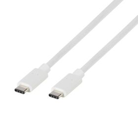 Vivanco Kabel USB Złącze męskie USB-C®, Złącze męskie USB-C® 1.00 m biały 63088