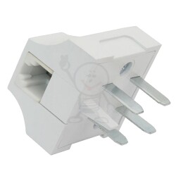 Wtyk telefoniczny x1 WTU-1 WT+1xGM-uniwersal. ABS