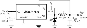 SIMPLE SWITCHER® 40V, 500mA Low Component Count Step-Down Regulator