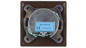 Akcent Gniazdo Antenowe Rtv Przelotowe 14Db Brązowe Gpa-14Ap/24