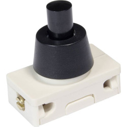 interB&#xE4;r 3030-277.02 Pushbutton Switch 250 V AC 2A Off/On Latch 25x14mm