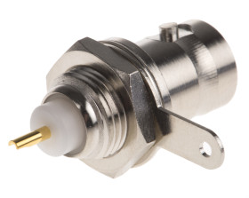 Złącze koncentryczne Montaż na panelu Żeński 75Ω typ złącza Złącze BNC Lutowane