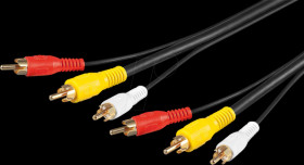 50139 RCA audio-video cable, 3x RCA plugs, 1.5 m