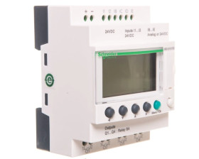 Moduł programowalny ZELIO LE 6we cyfrowych 4wy przekaźnikowe 24V DC RTC/LCD SR3B101BD