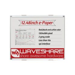 Wyświetlacz e-Paper E-Ink 3-kolorowy 12,48&quot; (B) 1304x984 - Waveshare 17292