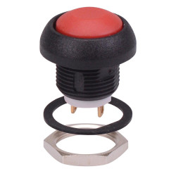 ISR3SAD600 Red Momentary 12mm Push Button Switch SPST IP67 APEM