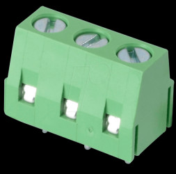 CTB0502/3 Solderable screw terminal - 3-pole, RM 5 mm, 90°