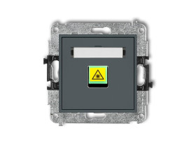 MINI Gniazdo światłowowode/optyczne pojedyncze grafitowy mat 28MGOP-1 KARLIK