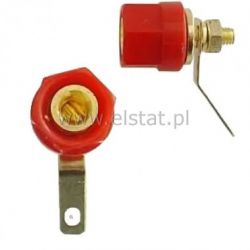 Gniazdo banan lab. czerwone sześciokątne złote