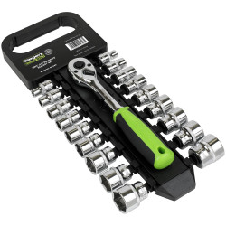 Sealey S01243 Siegen Socket Set 3/8&quot;Sq Drive 19pc