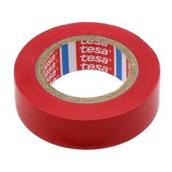 Taśma izolacyjna TESA PCV 20m/19mm czerwona