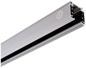 Deko Light 710001 D Line Aufbaustromschiene 1m Element systemu szynowego wysokonapięciowego Szyna prądowa 3-fazowy szary