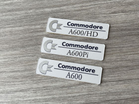 Amiga 600 badges 0.5mm thick