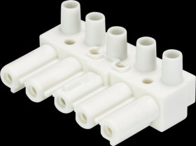 92.051.3253.0 Socket, 5-pin, white, screw connection