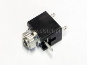 Jack 2,5 GN mono przykręcane czarne