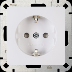 9206.0200.2 Flush-mounted socket outlet, HK05, arctic white